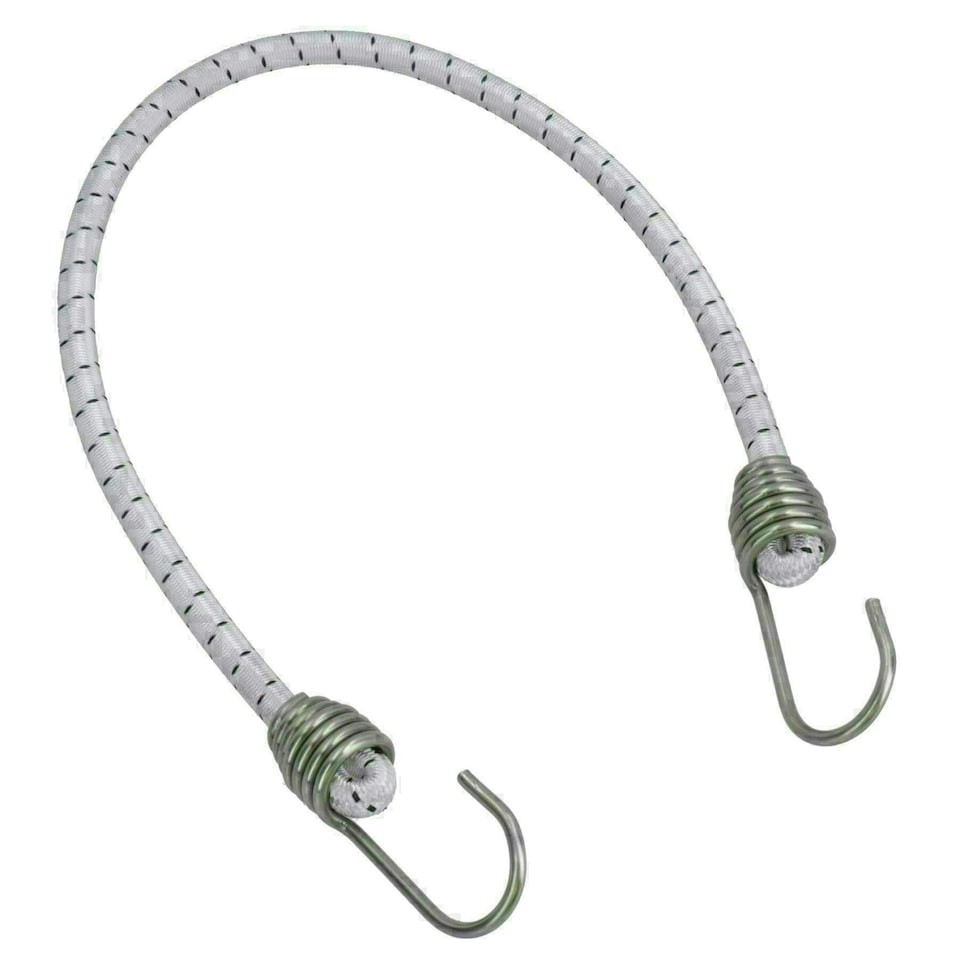 image 1 of 8pk 20" Bungee Rope With Stainless Steel Hooks Cords Shock Elastic Marine Boat