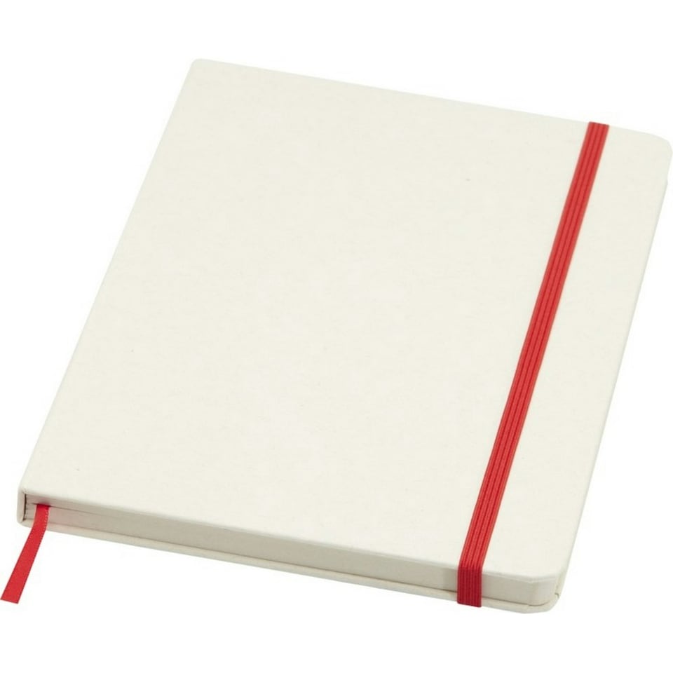 image 1 of Hard Cover Recycled A5 Notebook - Red - One Size