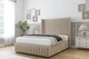 image 2 of Sloomy Marlborough Almond Coniston Divan Bed With Mattress 2 Drawers Footend With 54" Wingback Headboard & 12" Matching Footboard 4' Small Double | Cream | Almond | Small Double | 1