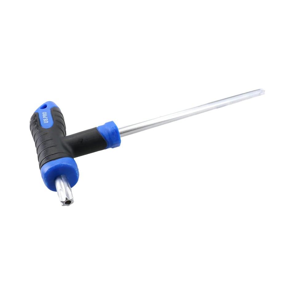 image 1 of T50 T-Handle Torx Screwdriver Star Key Tamper Torx Tool Chrome Vanadium Steel
