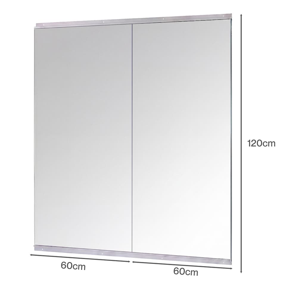 image 1 of Yezi Home Gym Mirrors Wall Mounted Large Full Body Mirror 2 PCS 120cm x 60cm