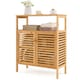 image 9 of COSTWAY Bamboo Side Storage Organizer Bathroom Floor Cabinet
