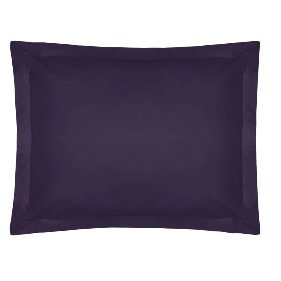 Belledorm Easycare Percale Oxford Pillowcase - Mauve - One Size