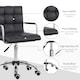 image 5 of Vinsetto Mid Back Home Office Chair Swivel Computer Chair with Armrests, Black