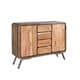 image 1 of Aspen Large Sideboard - Metal/Wood - L40 x W120 x H90 cm Brown