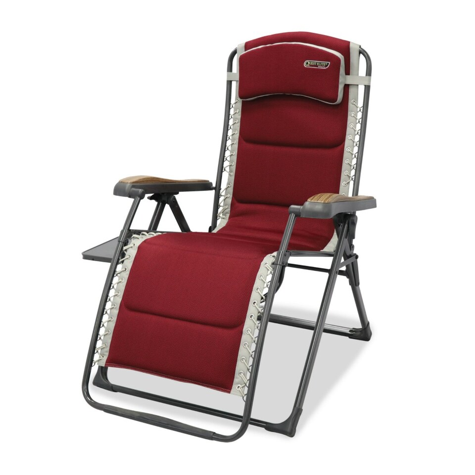 image 1 of Quest Leisure Bordeaux Pro Relax XL Chair with Slide Out Side Table N/A