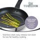 image 2 of Prestige 9 X Tougher Stainless Steel Frying Pan Triple Pack