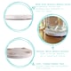 image 2 of Argon Tableware 12pc Marble Placemats & Round Coasters Set - White White