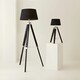 image 6 of ValueLights Clipper Tripod Black Floor Lamp