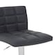 image 5 of Interiors by Premier Grey Faux Leather Bar Chair, Backrest Breakfast Bar Chair, Footrest Living Bar Chair Kitchen