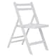 image 2 of Interiors by Premier Wood White Finish Folding Chair, Space-saver Camping Chair, Easy Foldable Wood Chair, Easy to Clean Chair