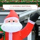 image 5 of HOMCOM 8ft Lighted Christmas Inflatable Santa Claus Gift Bag Yard Decoration