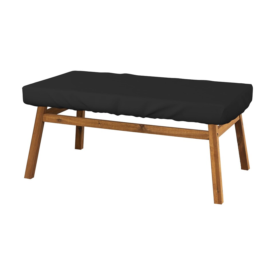 image 1 of Covers&All Rectangular Table Top Cover, 1000D Outdoor Furniture Cover Waterproof, UV-Resistant, 75 in L x 40 in W x 5 in H, Black