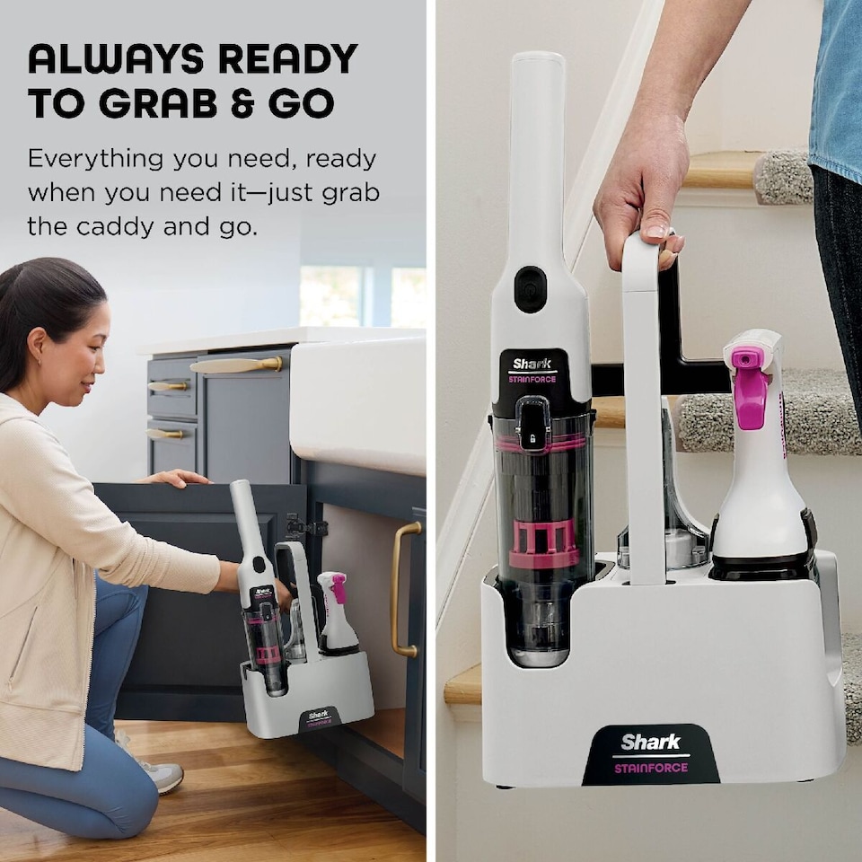 image 1 of Shark StainForce Cordless Stain Destroying Spot Cleaner White HX100UKT