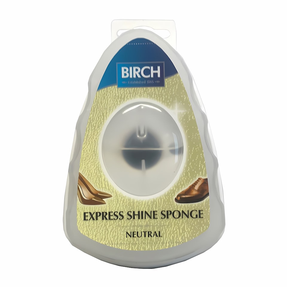 image 1 of BIRCH Express Shoe Shine Sponge - Integrated Polish for Travel and Office | Clear | Neutral