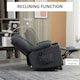 image 4 of HOMCOM Riser and Recliner Chair w/ Remote, Lift Chair for Elderly, Charcoal Grey Grey | None