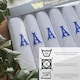 image 3 of Warwick & Vance 7 Pack White Satin Bordered Handkerchiefs with Embroidered Initials, Letter D