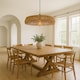 image 3 of CGC 70 cm Extra-Large Natural String Woven Round Easy-Fit Lampshade | Brown | Natural | 70 cm