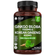 Ginkgo Biloba & Panax Ginseng Tablets + Vit B3 & B5