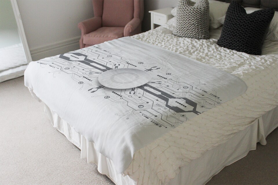 image 1 of Concept With Various Technology Elements Blanket | Multi