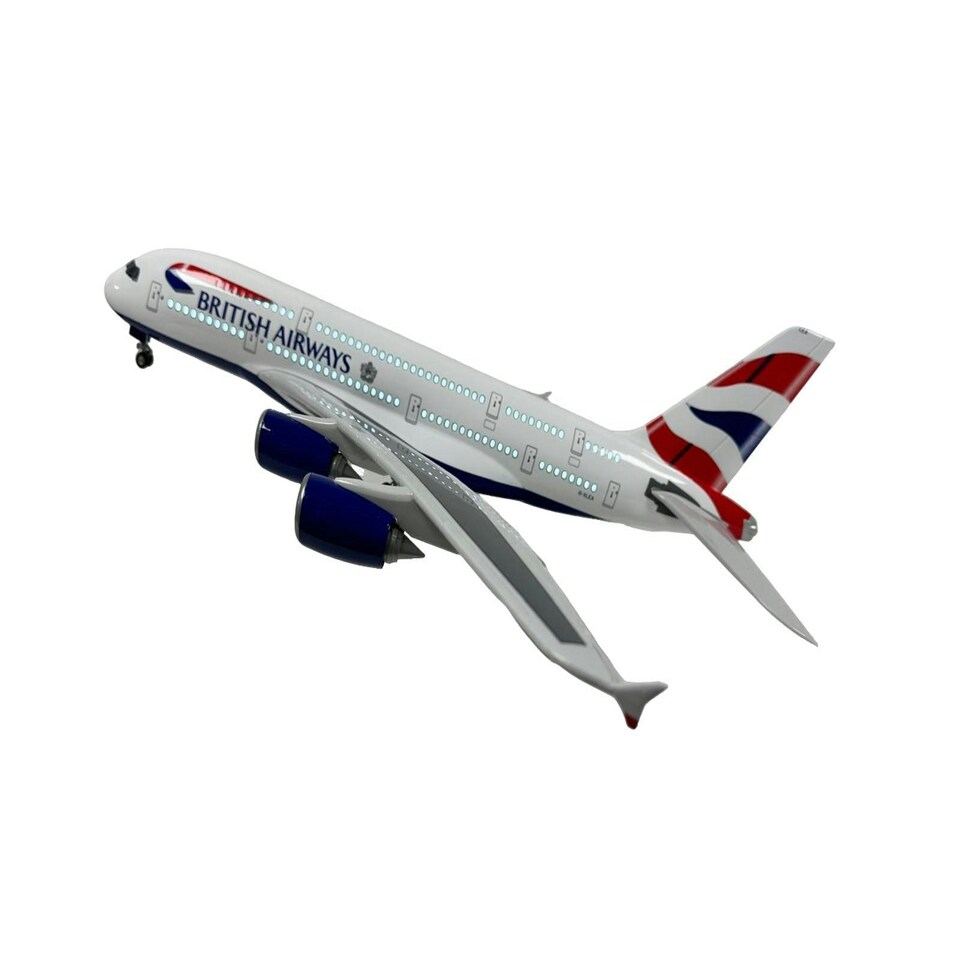 Large Scale British Airways A380 Model Aircraft - Perfect Gift with Stand
