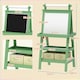 image 7 of AIYAPLAY Art Easel for Kids with Paper Roll, 3 in 1 Kids Easel Double-Sided Magnetic Whiteboard and Chalkboard with Storage Baskets, for Children 3-6 Years Green