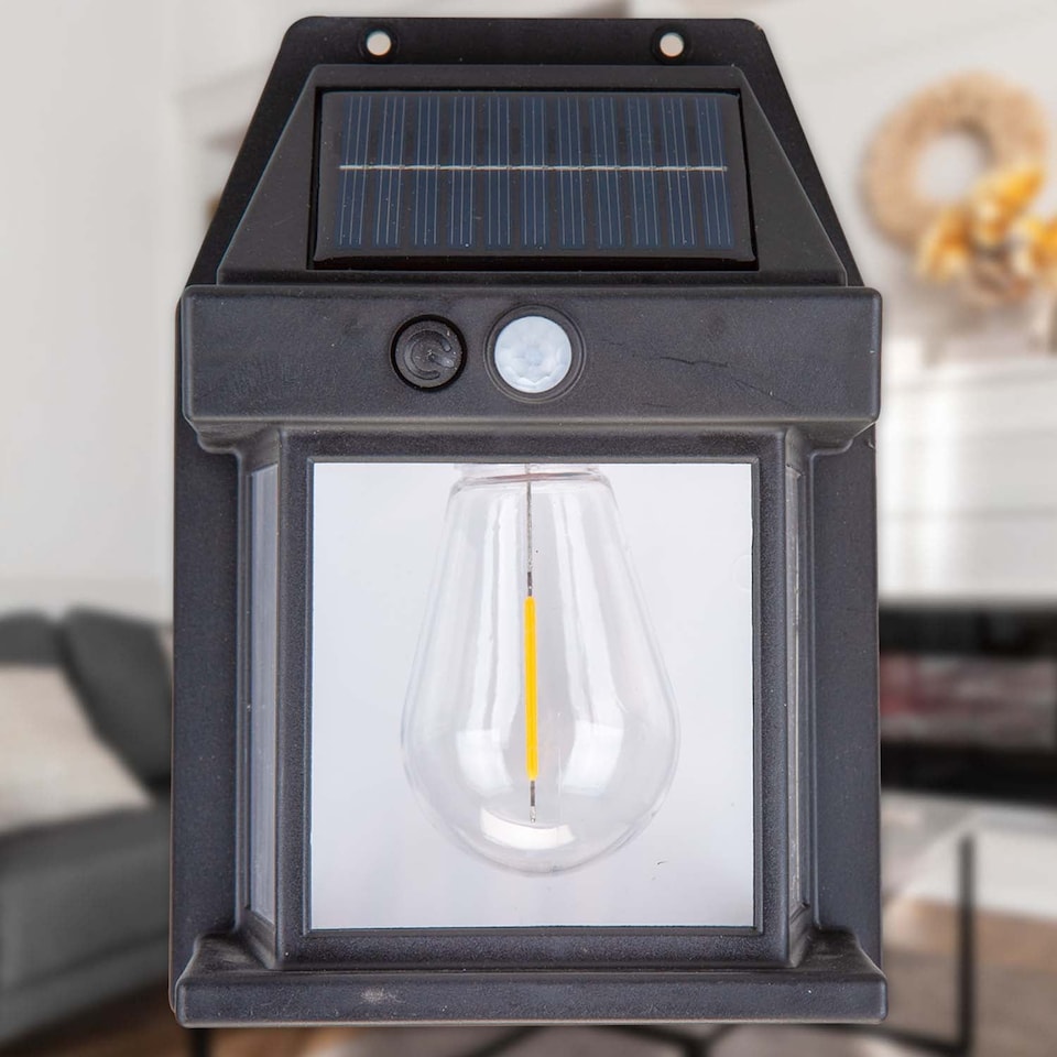 image 1 of Orma Solar Security Light Motion Sensor Black - 17cm x 10.5cm