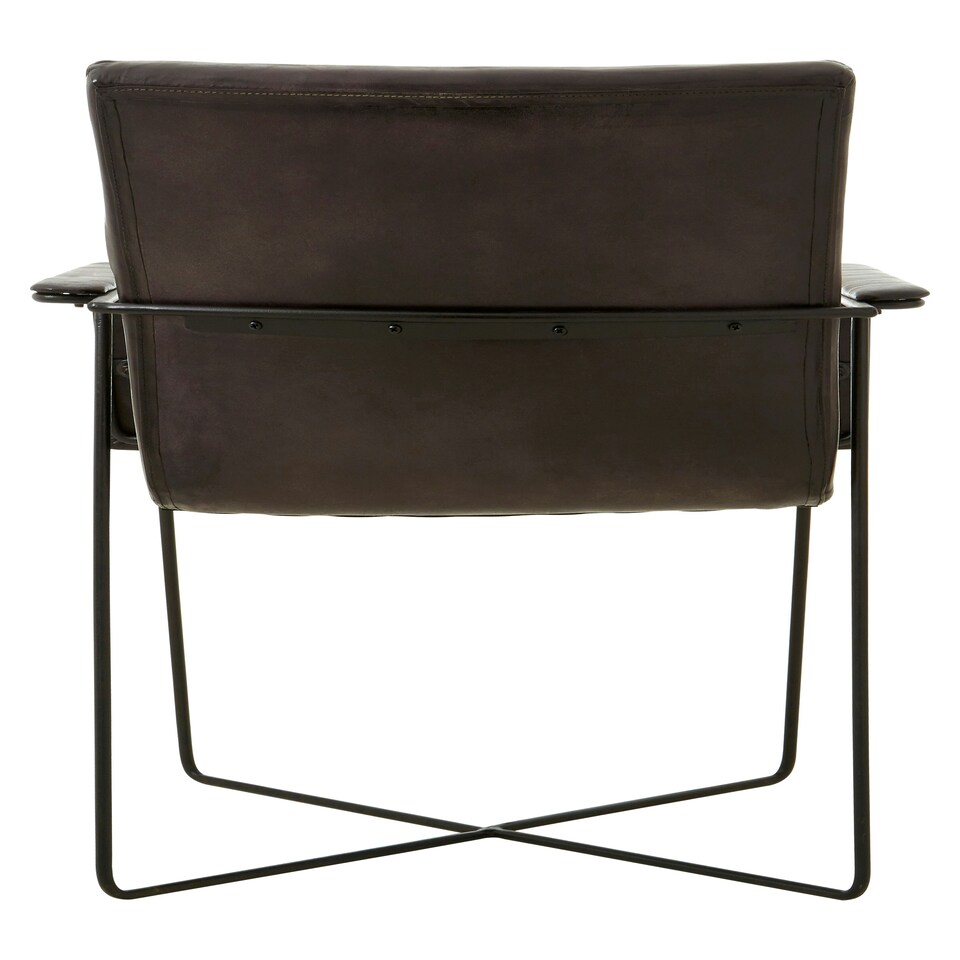 image 1 of Luxurious Black Leather Weave Chair, Velvet Upholstered Occassional Arm Chair, Striking Lounge Chair Black