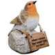 image 1 of Remembrance Robin with 'When I Appear Your Loved Ones Are Near' Sign Memorial Ornament