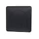 image 1 of Balterley Square Dual Flush Push Button | Black | Matt Black | 1