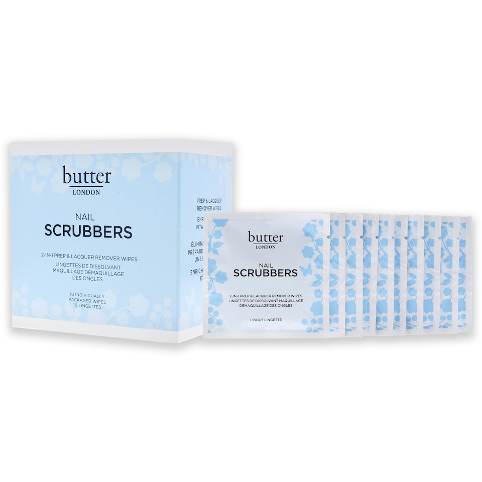 image 1 of Nail Scrubbers by Butter London for Women - 10 Pc Wipes