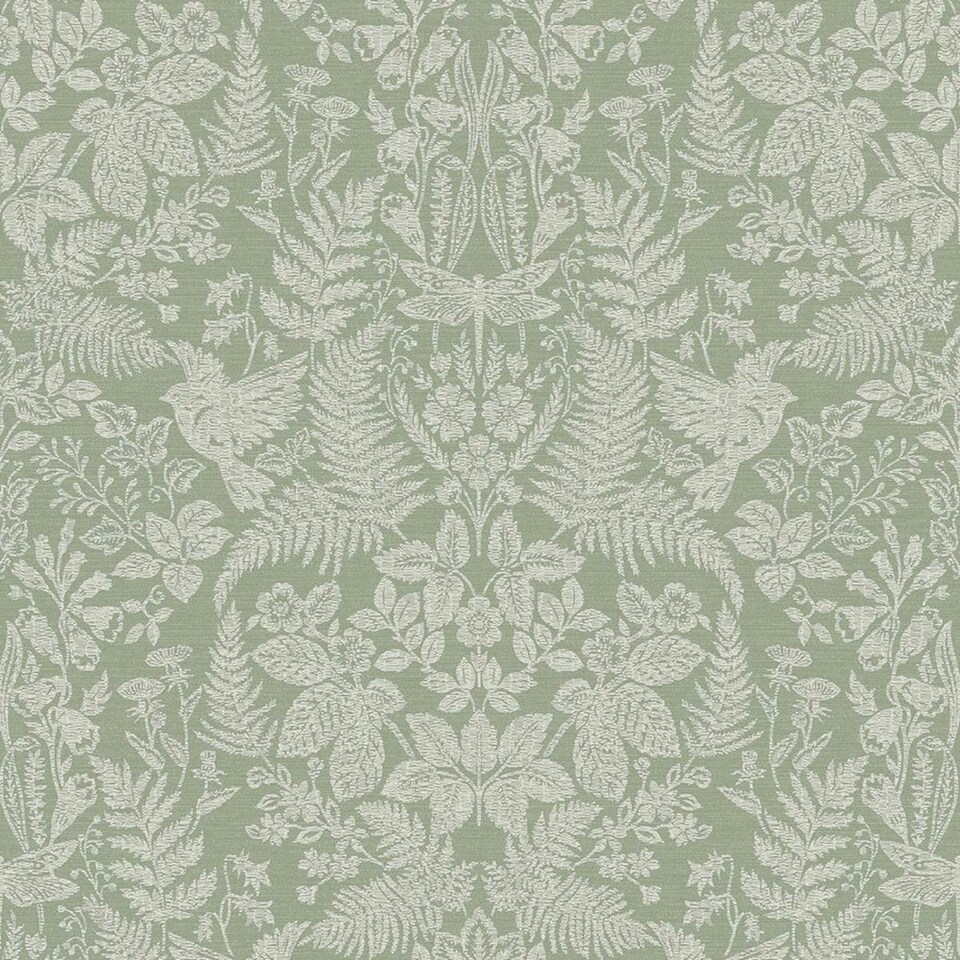 Holden Décor Alchemy Collection Loxley Textured Wallpaper - Sage - 10m x 53cm Green