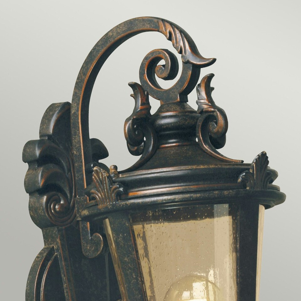 image 1 of Baltimore 1 Light Outdoor Medium Wall Lantern Light Weathered Bronze IP44, E27