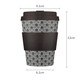 image 3 of Ecoffee Cup 12oz 350ml Reusable, Plant Based Coffee Cup with Silicone Lid & Sleeve - Fermi's Paradox