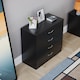 image 5 of Vida Designs Riano 4 Drawer Chest of Drawers Bedroom Storage, Black