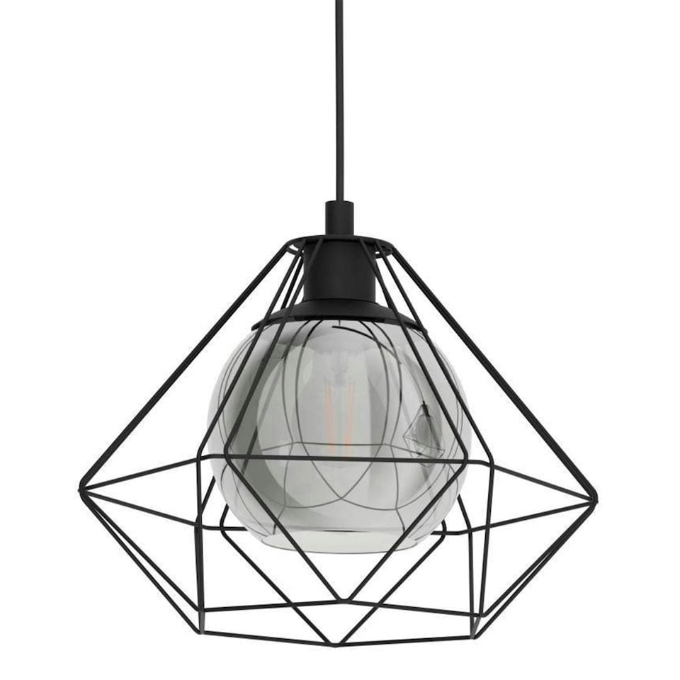 image 1 of Burton 3 Light Black Ceiling Pendant Bar