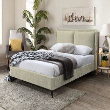 Snuggle Beds Cecilia Pillow Back Bed - Sage - King