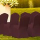 image 9 of Chair Cover Spandex Polyester Stretch Fabric Dining Slipcovers - 10pcs