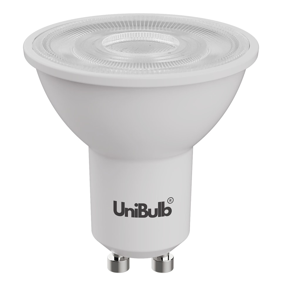 image 1 of UniBulb LED GU10 345lm 3.6W 3000K (Warm White) Spotlight Downlight Light Bulb - Pack of 10 | White | Warm White | 10