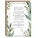 image 1 of Modern Blessed Beatitudes Pope Francis Quote Green Christian Birthday Card