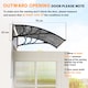 image 7 of Outsunny Door Canopy Awning Outdoor Window Rain Shelter for Door 100 x 75cm | Black | Black | 1