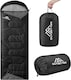 image 1 of Sleeping Bags Adults 3 Season Backpacking Waterproof Hiking Camping Waterproof | Black