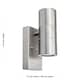 image 5 of Set of 2 Blaze - Marine Grade Stainless Dusk Dawn Sensor Wall Lights