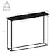 image 3 of Vida Designs Console Table With Metal Leg, Black | Black | Black