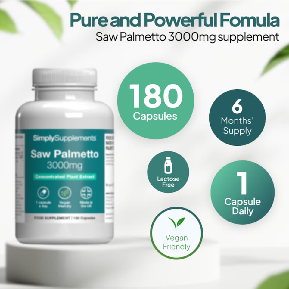 image 1 of Saw Palmetto Capsules 3,000mg