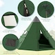 image 9 of Outsunny 6-7 Person Large Family Party Camping Tent with Carrying Bag Orange | Orange