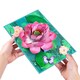 image 2 of Floating Grace Pink Lotus 3D Pop Up Greeting Card