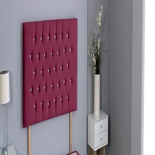 Maroon Plush Velvet Chesterfield Headboard | Multi | 6FT Superking 20"inch Headboard