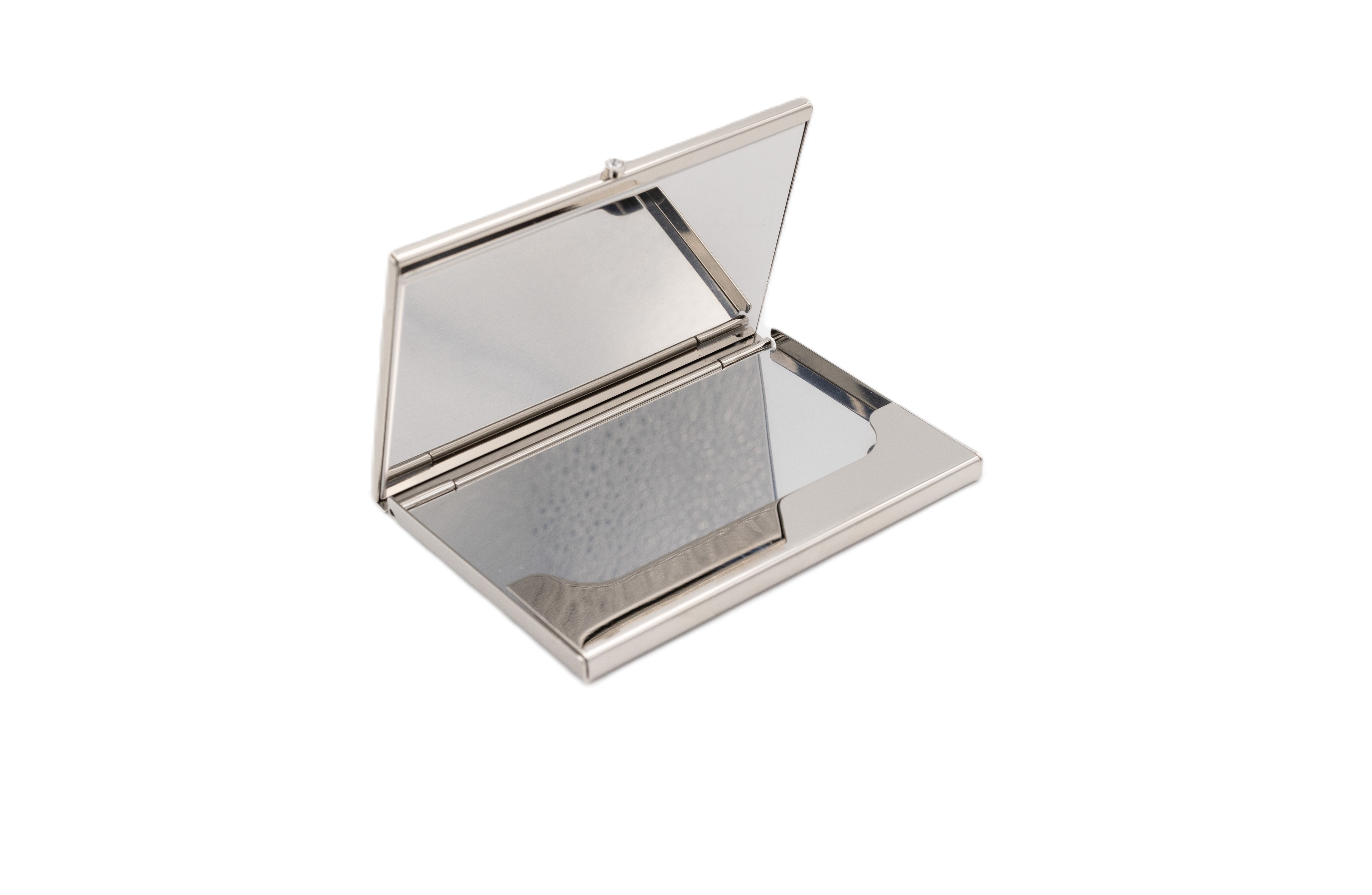 Silver Editions Business/Credit Card Case in Metallic Silver