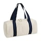 image 1 of Bagbase Edit Canvas Duffle Bag | Multi | Natural/Navy | One Size | 1